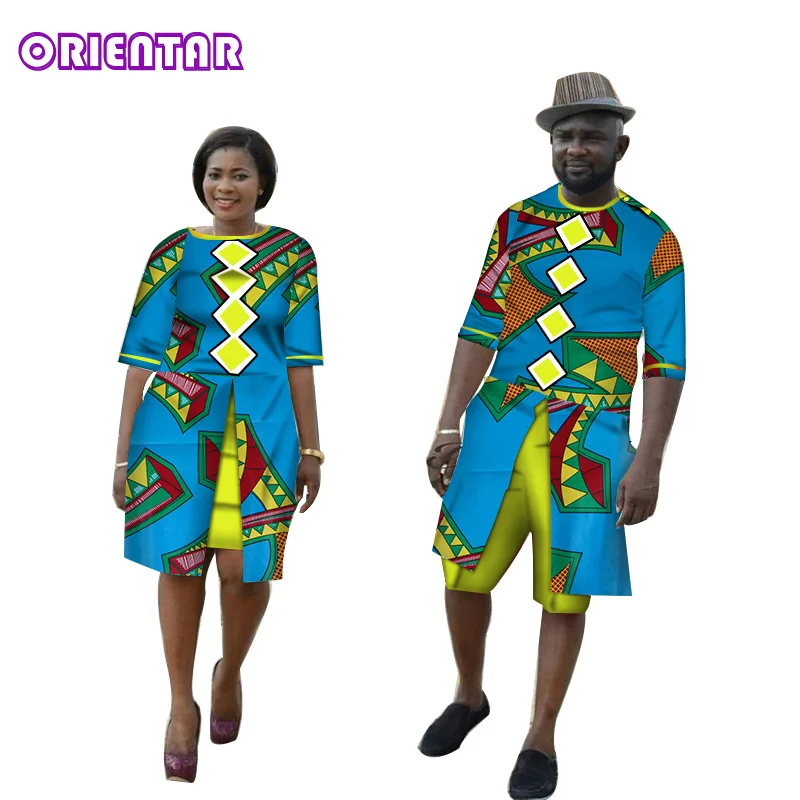 Платье в африканском стиле для пары одежда женщин и мужчин длинная рубашка штаны
