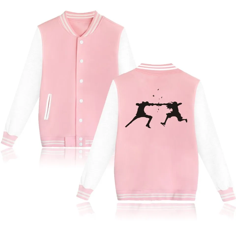Новинка модная бейсбольная куртка в стиле аниме для мужчин и женщин женские