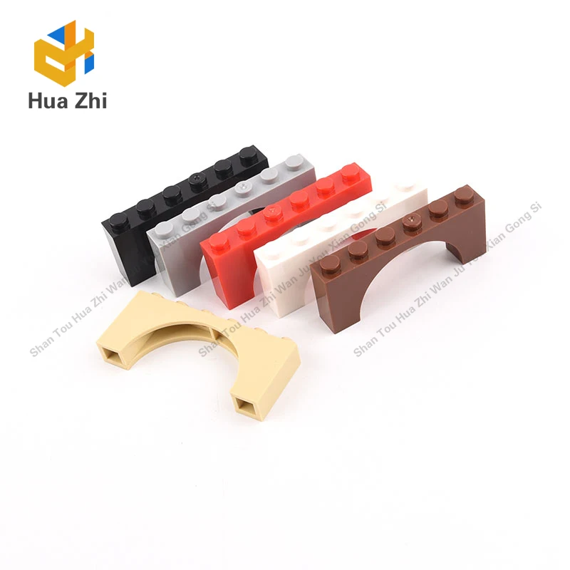

10PCS 15254 12939 Brick Arch 1x6x2 - Thin Top without Reinforced Underside Building Blocks Parts MOC DIY Education Build Toys