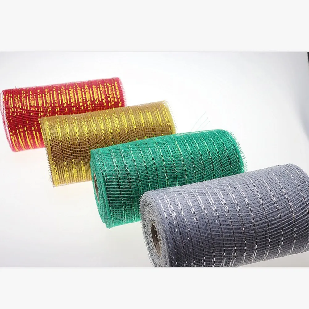 

4 Colours 1 Roll Bows 10 Yards Christmas Tree Craft Deco Garlands Home