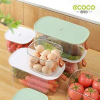 ecoco refrigerator food storage containers with lids transparent large capacity plastic seal tank separate vegetable fresh box
