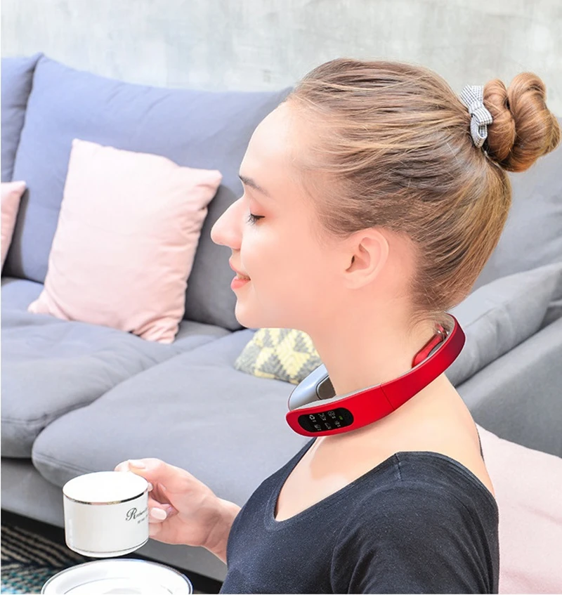 Новый Интеллектуальный Массажер для шейного отдела портативный складной