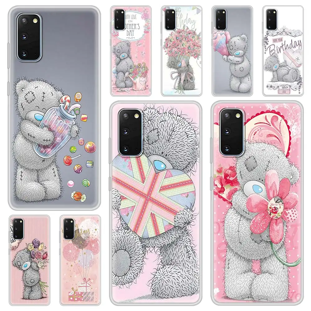 Милый чехол Tatty Teddy Bear для Samsung Galaxy S21 S10 S20 FE S9 S8 Plus Note 9 10 Lite 20 ультрапрозрачный