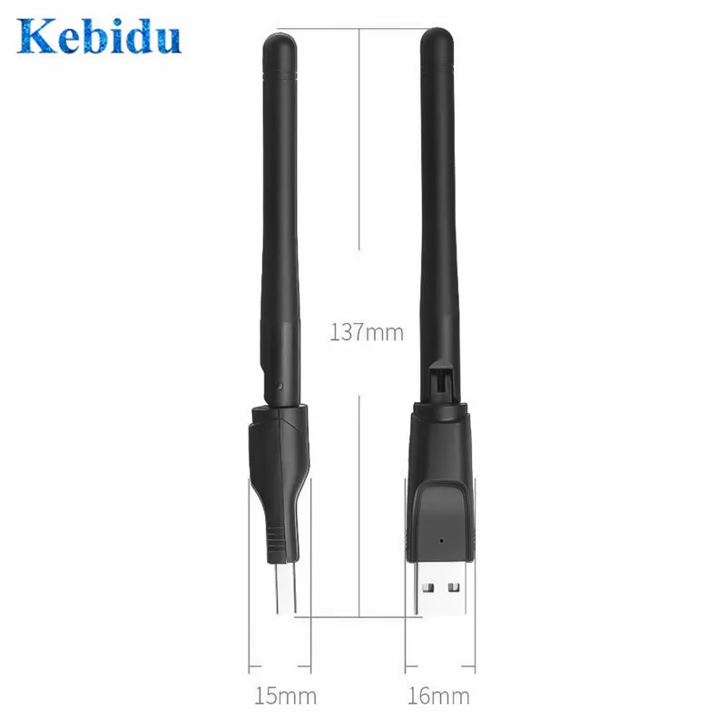 Беспроводной USB WiFi адаптер KEBIDU Сетевая карта LAN 150 Мбит/с 802.11n/g/b сетевая Dongle с