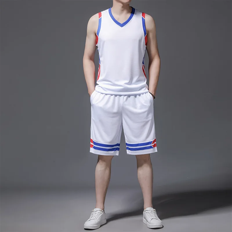 

Basketball suit men's sleeveless ice silk college student Jersey League personality sports vest shorts training team uniform