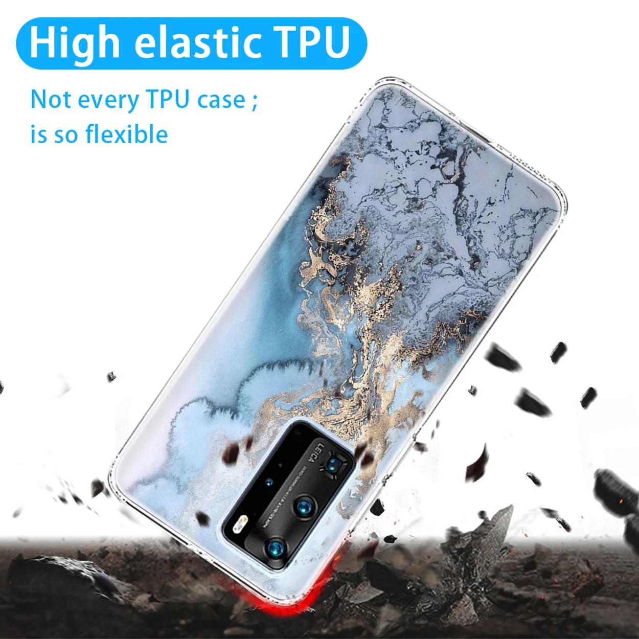 Чехол для Huawei P30 P40 P20 Mate 30 20 Honor 10 Nova 5T 5 5i Pro Lite P Smart Plus 2019 силиконовый с мраморным