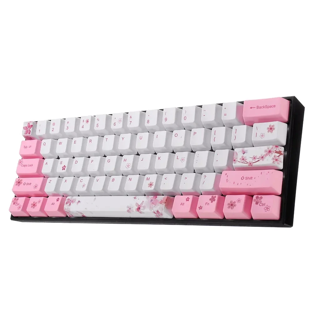 OEM профиль PBT сублимационная Сакура Keycap для 60% Anne pro 2 Royal Kludge RK61 Geek GK61 GK64