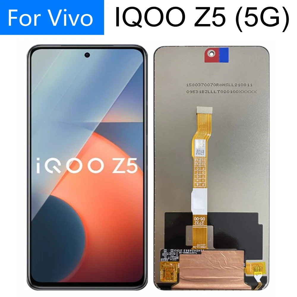 Pantalla LCD de 6,67 pulgadas para Vivo IQOO Z5 5G, reemplazo de montaje de pantalla t&aacute;ctil-0