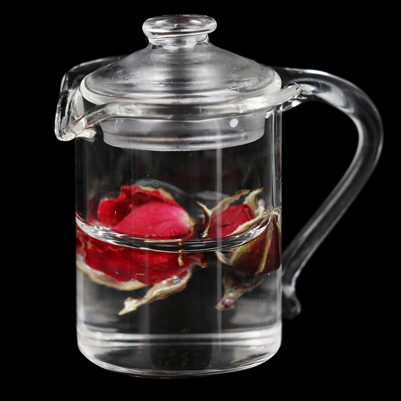 

1 шт., прозрачная миниатюрная кукольная чашка