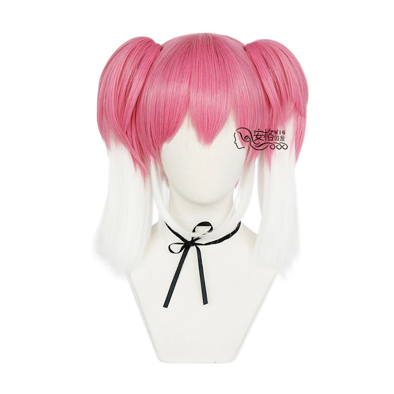 

Talentless Nana Hiiragi Nana Women Ponytails Wig Cosplay Costume Munou na Nana Heat Resistant Synthetic Hair Pink White Wigs