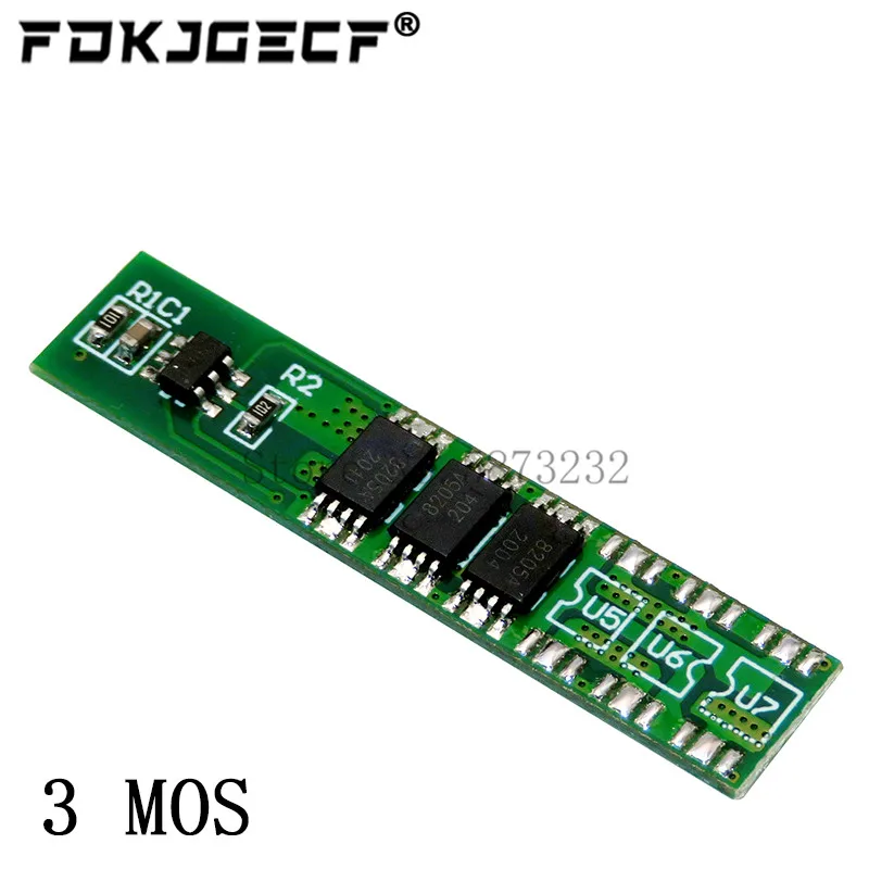 Защитная плата аккумулятора 1S 7.5A 10A 15A 3 7 V Li-Ion 3MOS 4MOS 6MOS BMS PCM для литиевой батареи 18650
