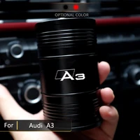 suitable for audi a3 car logo aluminum alloy ashtray portable car ash rack with rotating cover