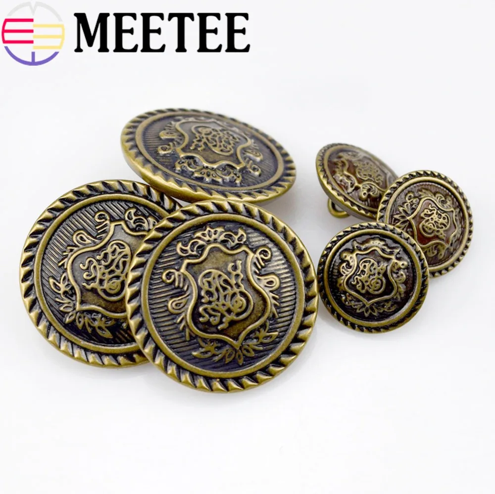 20 шт. металлические пуговицы для пришивания античная латунь медь джинсовый