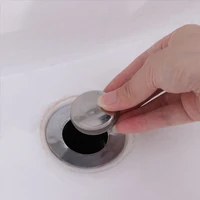 accessories universal sink drain stopper with anti clogging basket sink drain plug wash basin bounce drain filter