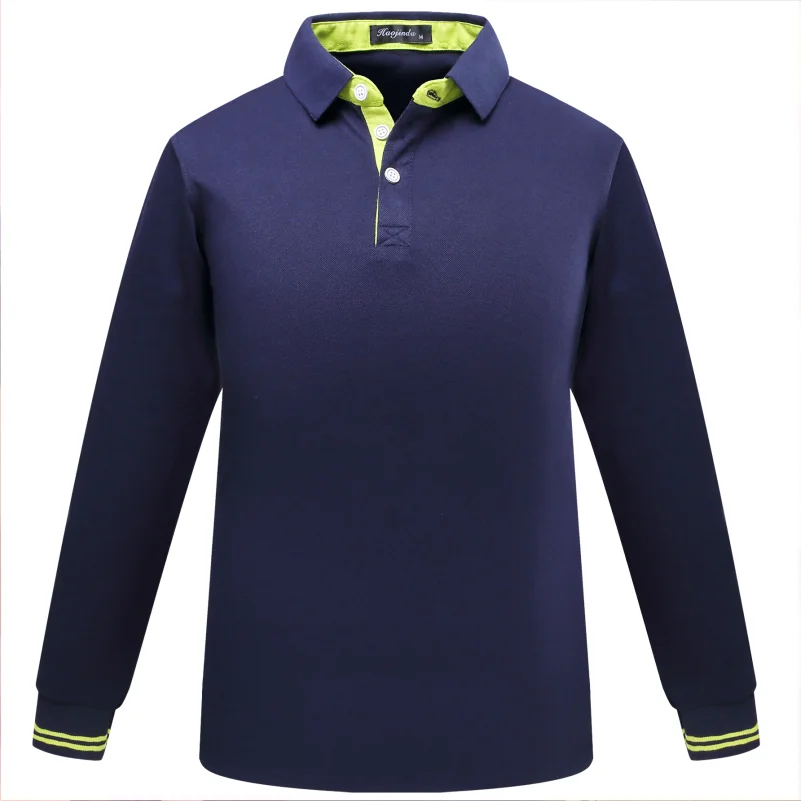 Костюм поло с длинным рукавом YOTEE мужская и женская одежда вышивкой логотипа