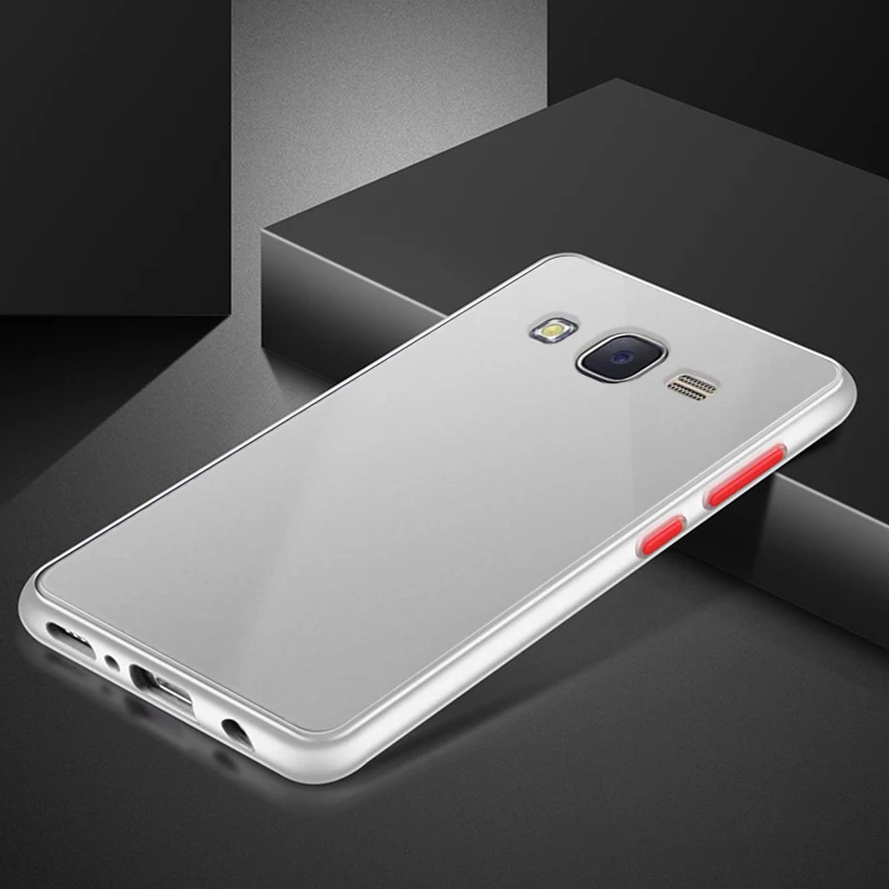 Чехол для Samsung Galaxy J2 Prime CORE матовый прозрачный роскошный ударопрочный акриловый