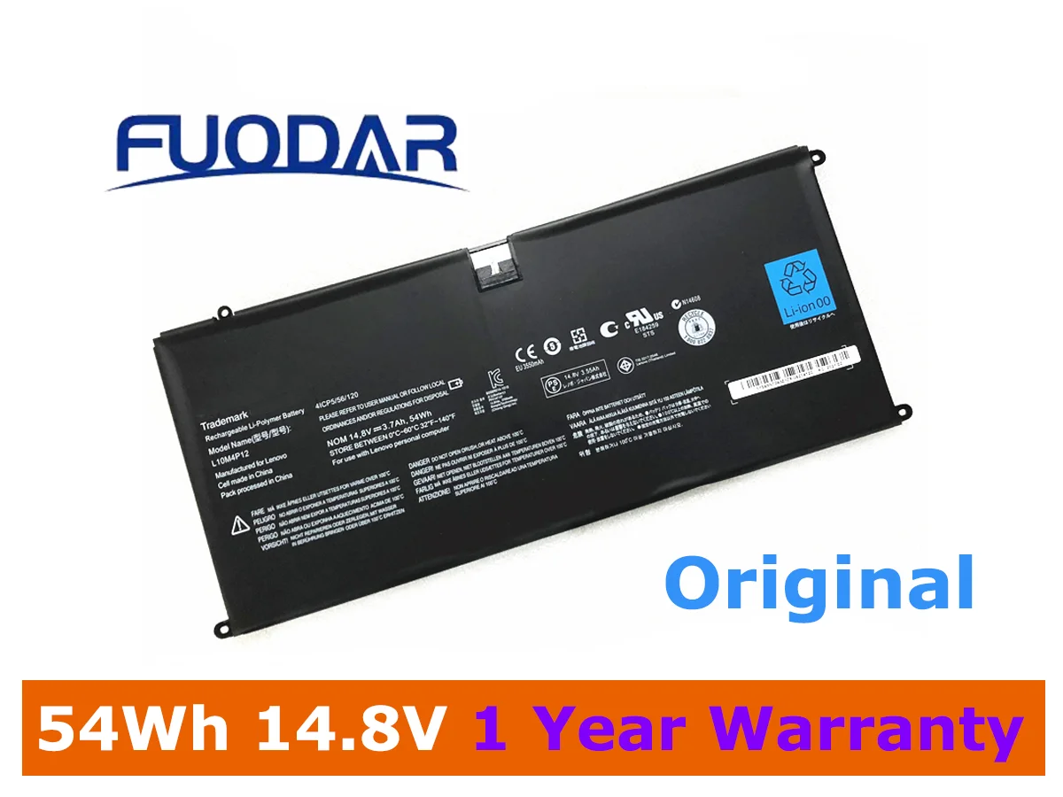 

Аккумулятор для ноутбука Lenovo IdeaPad Yoga 13 U300 U300s Series 4ICP5/14,8, 3700 в, 56/120 Вт · ч