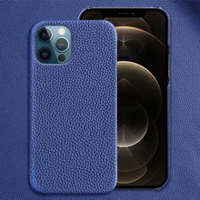 Genuine Cow Leather Phone Case For Apple Iphone 13 Pro Max 12pro 12 Mini 11 Pro Max X Xr Xs Max 6 5s 6s 7 8 Plus Se 2020 Cover