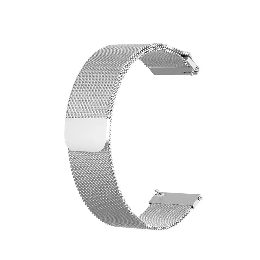 Silver COMLYO, 22 мм, Смарт-часы, браслеты на запястье для Garmin vivoactive, 4 ремешка, Миланский ремешок для часов, браслет на запястье Garmin Vivoactive4 - Цвет: Silver