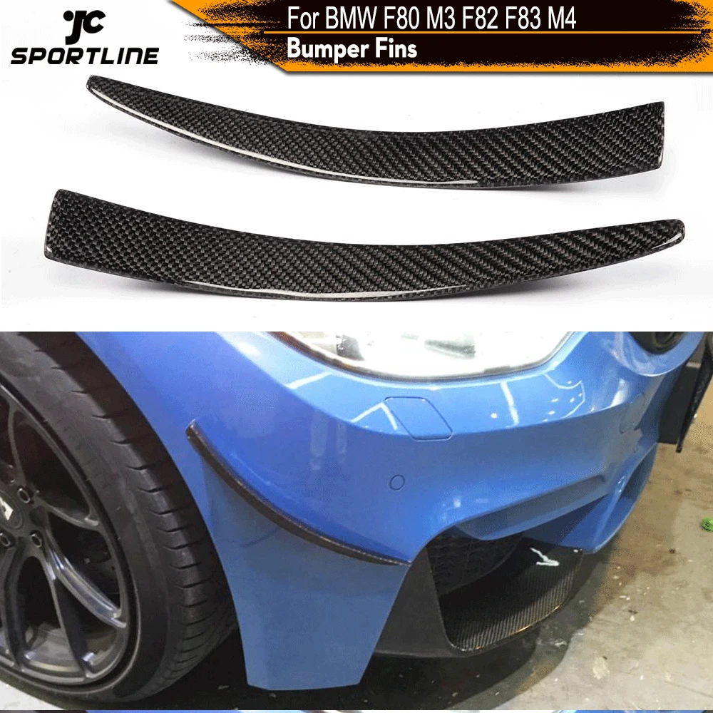 Для BMW F80 M3 F82 F83 M4 2014 2018 углеродное волокно передний бампер литья планки украшения