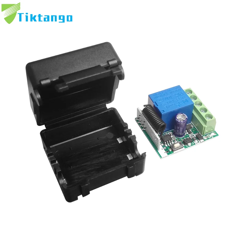 

Tiktango DC 12V 1 CH Wireless Remote Control Relay Switch Module Learning Code DC 12V RF Superheterodyne Receiver 1CH Controller