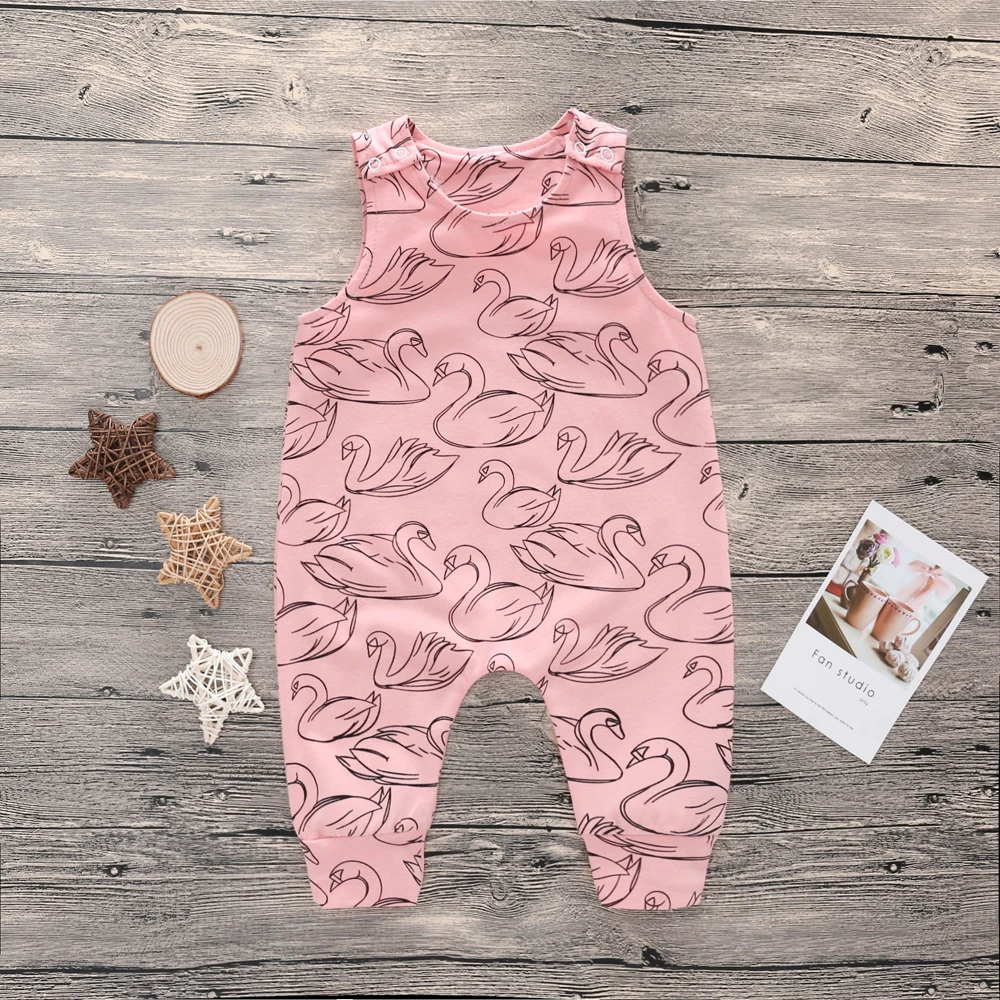 Комбинезоны для детей летние хлопковые комбинезоны мальчиков и девочек 0 24