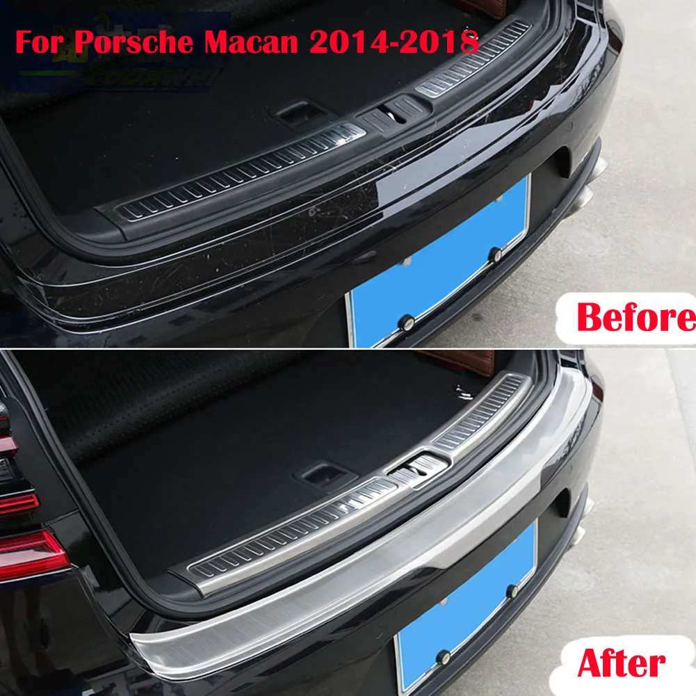 Автомобильный задний Внешний бампер протектор крышка багажника двери для Porsche