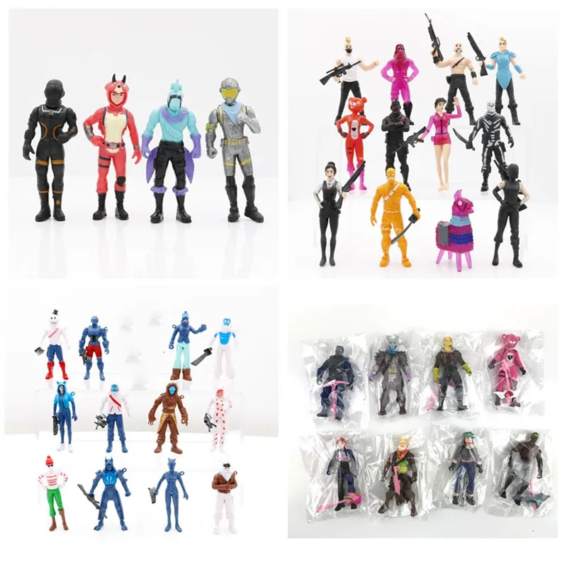 Фигурки героев игры Fortnite Аниме периферийные украшения кукла с оружием подарок