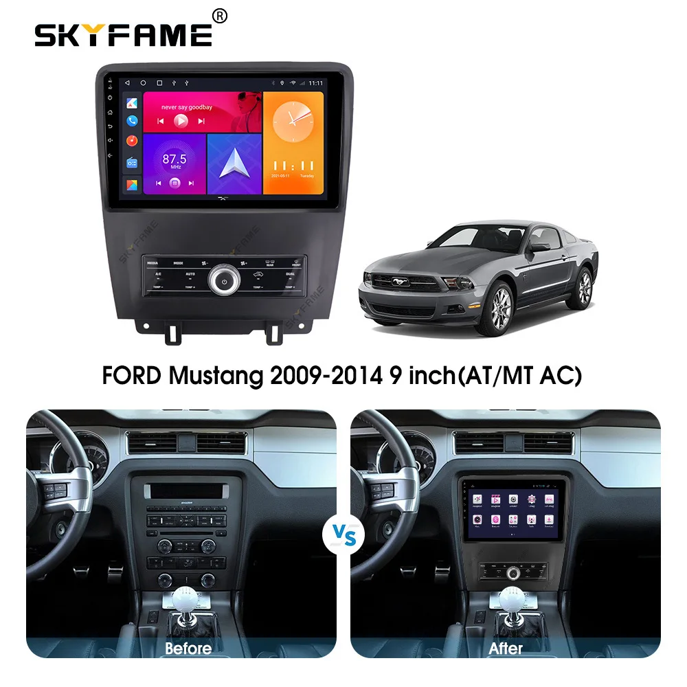 

Автомагнитола для Ford Mustang 2009-2014, 2 Din, Android, мультимедийный плеер, GPS-навигация, IPS-экран, DSP, 9 дюймов