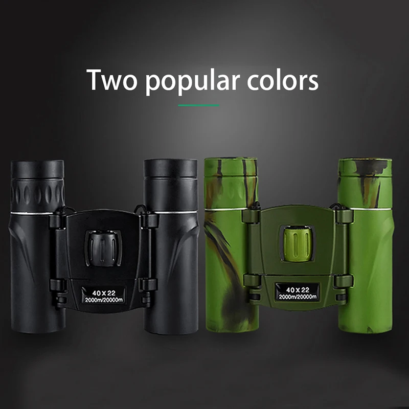 

40x22 HD Powerful Binoculars 2000M Long Range Folding Mini Telescope Optics