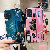 wrist strap shockproof holder case for samsung a31 case cover for samsung galaxy m51 case a31 m51 a02s fundas silicone camera