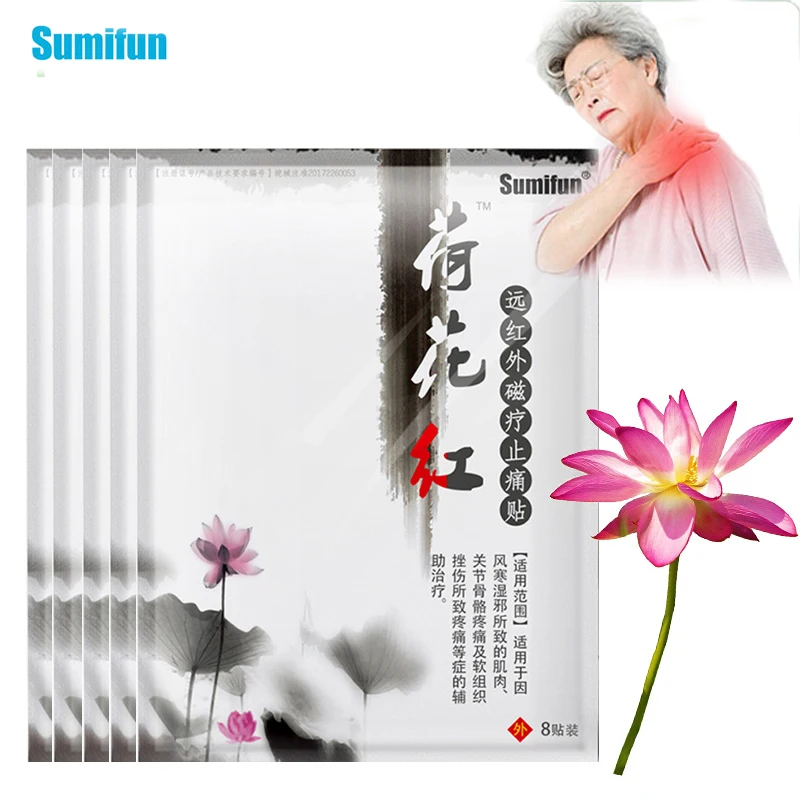 

8pcs Sumifun Back Pain Patch Knee Plaster Knee Joint Ache Pain Relieving Medical Plaster Muscle Rheumatoid Arthritis Body Patch