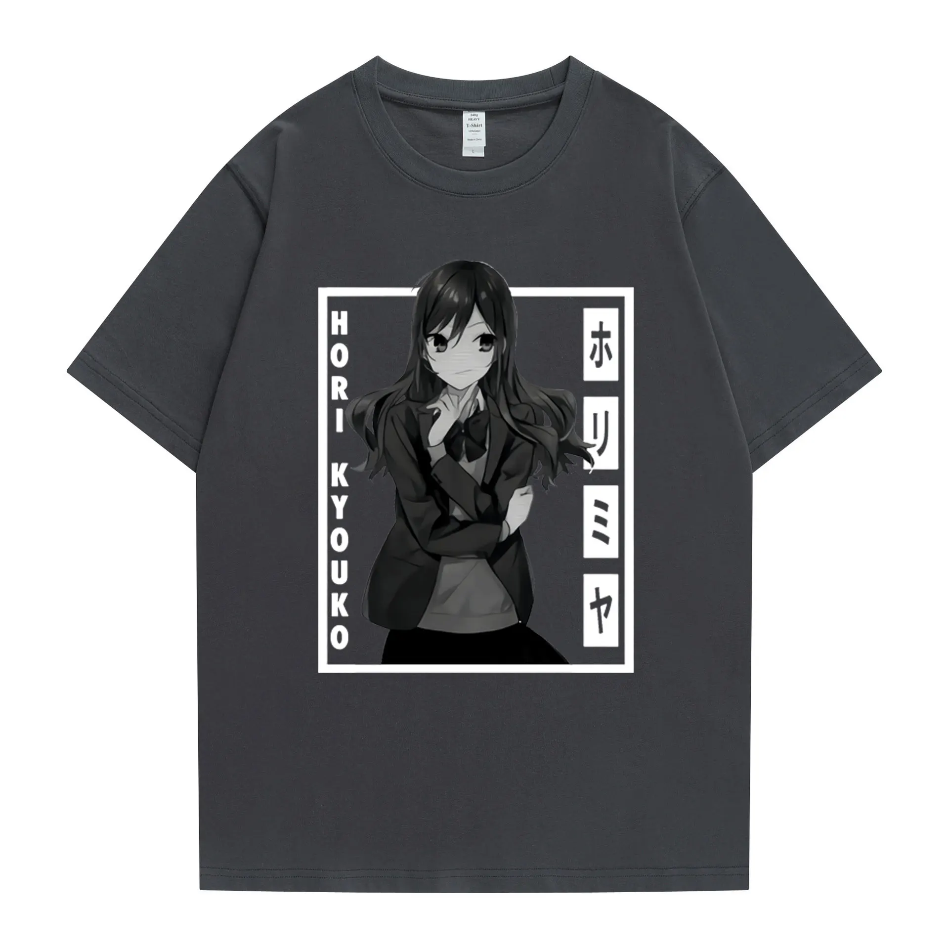 

Oversized Tee Japan Anime Horimiya T-shirt Men Cartoon Hori San To Miyamura Kun T Shirt Short Sleeved Breathable Tops