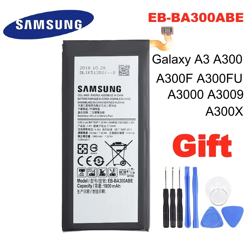 Оригинальная замена аккумулятор телефона EB BA300ABE для Samsung Galaxy A3 A300 SM A300F A300FU