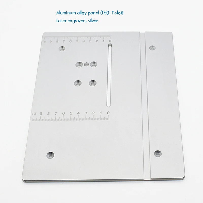 T60 Aluminum Router Table Insert Plate 245 x 200x6mm Made of Alloy Durable for Saw Woodworking Workbench | Инструменты