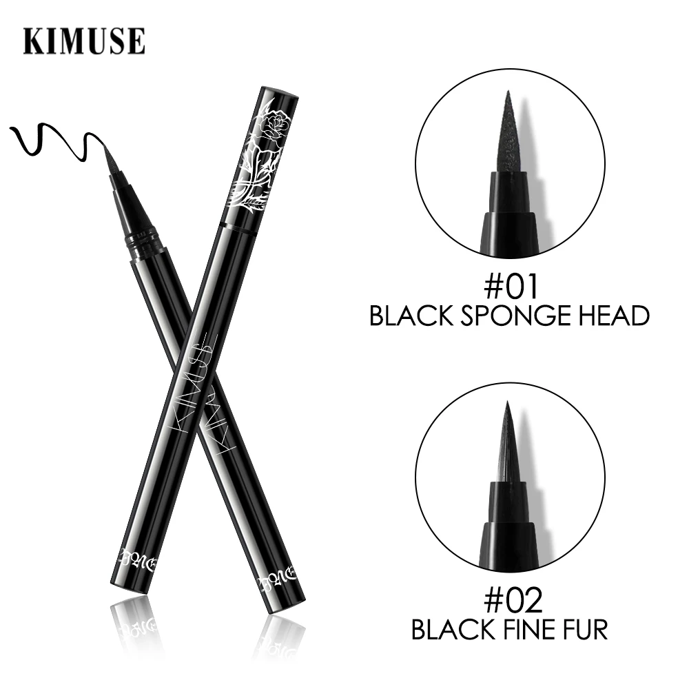 Жидкая подводка для глаз KIMUSE Стойкая карандаш косметика с защитой от пятен