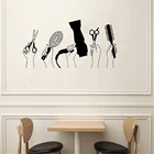 Симпатичная виниловая наклейка на стену для парикмахерской, художественное украшение дома, современная модная Парикмахерская наклейка, наклейка на стену в ванную комнату, винило