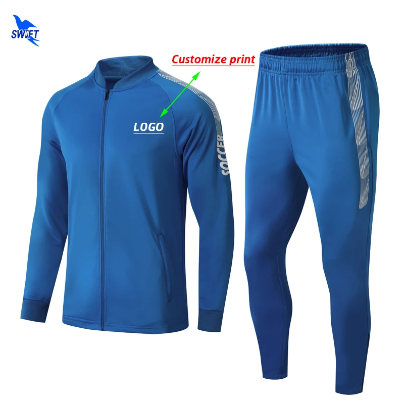 Осень зима спортивный костюм для футбола по индивидуальному заказу мужской с