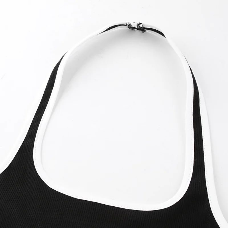 Сексуальное облегающее платье с бретельками на шее и открытыми плечами для