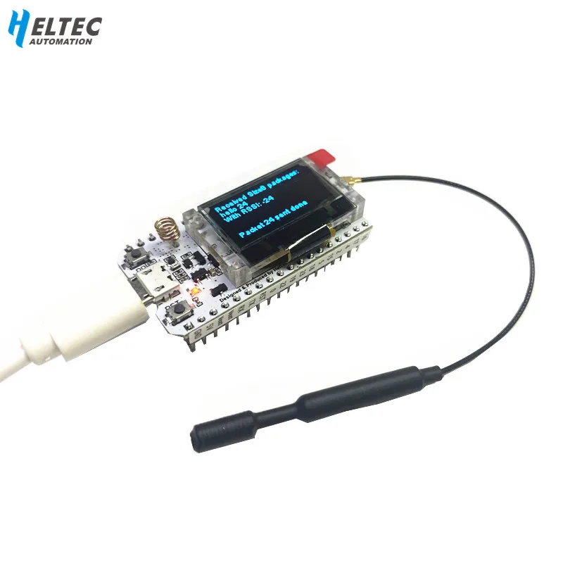 Heltec IOT lora Node ESP32 WiFi Lora V2/ASR650x ASR6501 SX1262 Lora/STM32 L151CCU6 Lora 868 МГц-915 МГц для Arduino - Цвет: WIFI Lora 32 V2