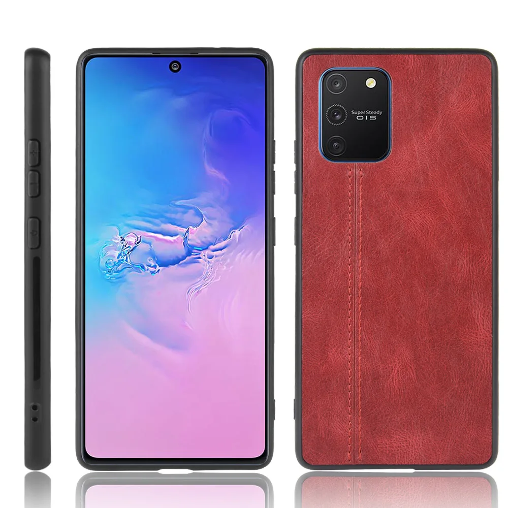 Чехол для Samsung Galaxy S10 Lite чехол телефона с мягкой кромкой из телячьей кожи S10Lite