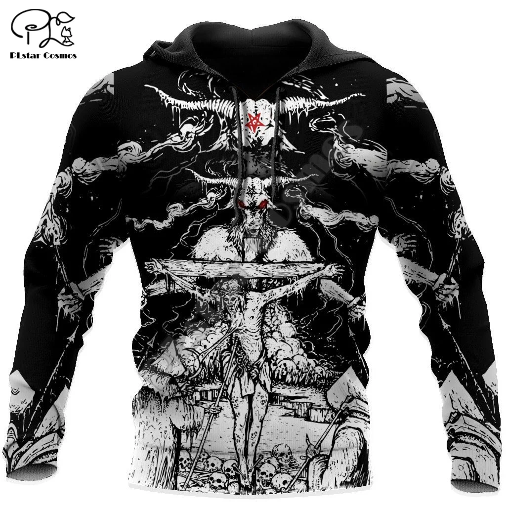 

PLstar Cosmos Satan Devil Ghost Gothic Skull Funny Casual Pullover NewFashion Streetwear 3DPrint Men/Women Jacket Zip Hoodies 16