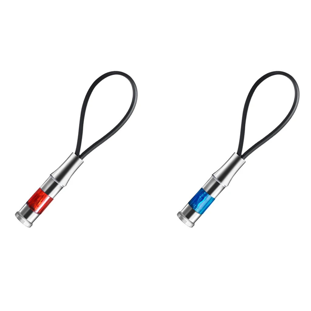 

Car Static Eliminator Anti-Static Rod Silver Tone High Voltage Human Body Static Discharger Blue Red Keychain with LED