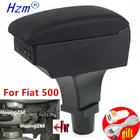 Подлокотник для Fiat 500, внутренняя центральная консоль, контейнер для хранения, подлокотник для автомобиля, украшение, аксессуары, детали с USB, светодиодная подсветка