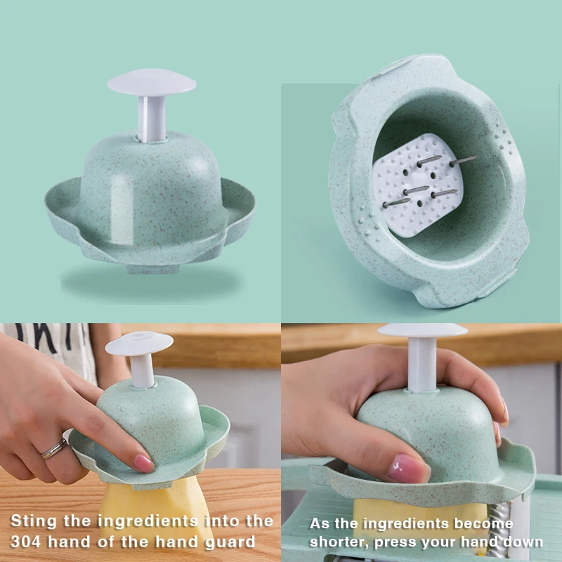 Картофелерезка слайсер для фруктов с контейнером 5 очиститель лезвия мандолина