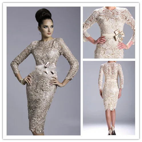 MANSA элегантное кружевное платье футляр с длинными рукавами для матери невесты