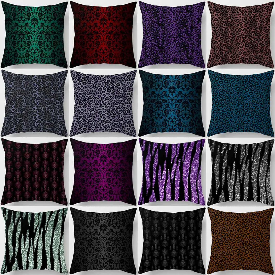 

Dark line pattern printing square pillowcase, home decoration, car sofa cushion cover, office decoration