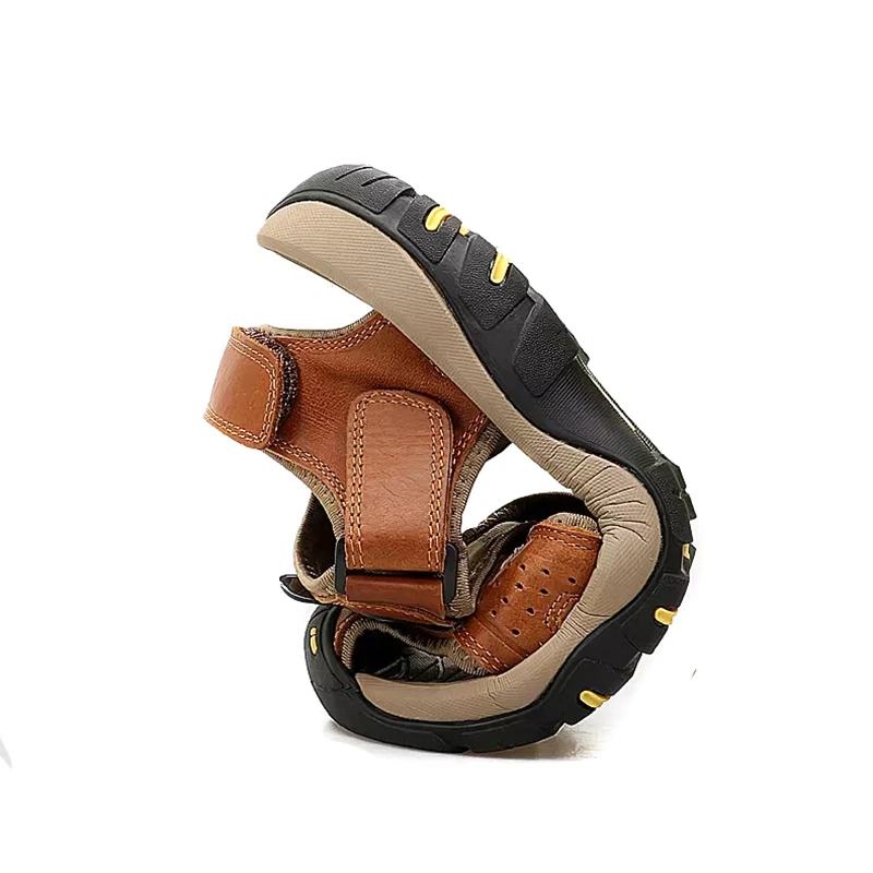 UPUPER 2020 мужские сандалии из натуральной кожи летние классические гладиаторские