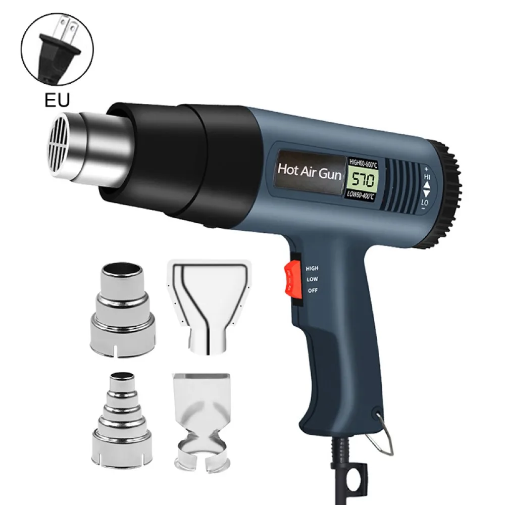 Цифровой тепловой инструмент с регулируемой температурой 2000 Вт 2-скоростной