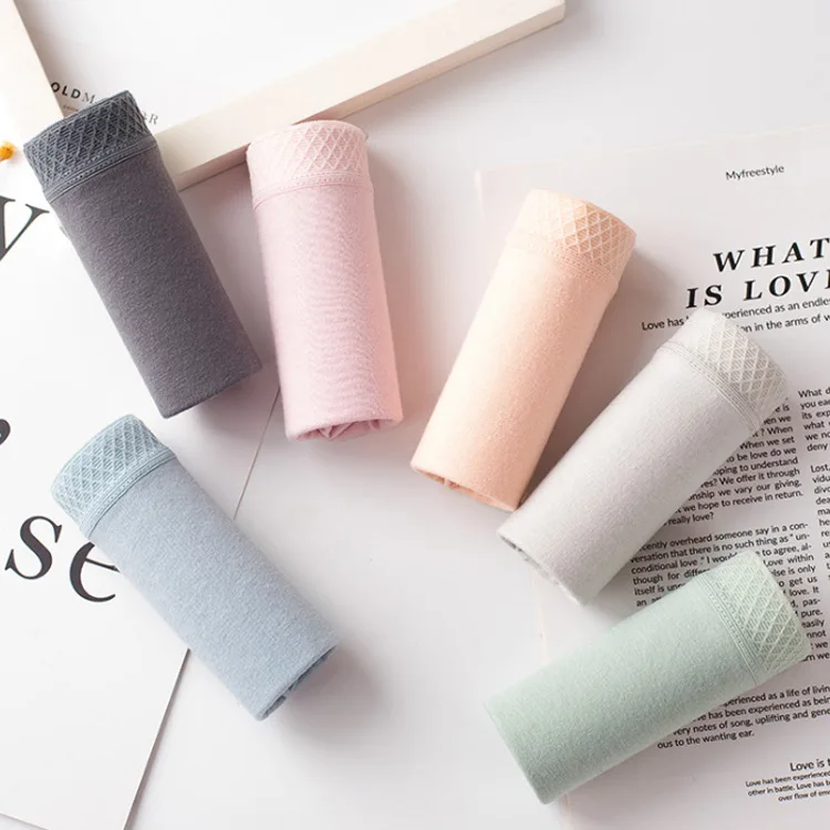 Нижнее белье 6 шт./лот женские хлопковые дышащие и удобные трусики Симпатичные